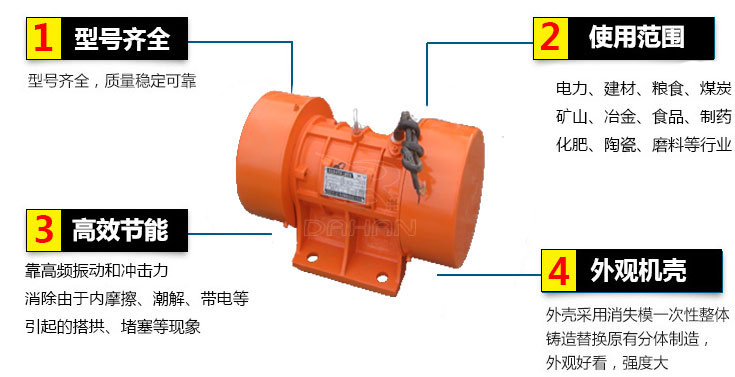 YZU振動電機(jī)主要特點
